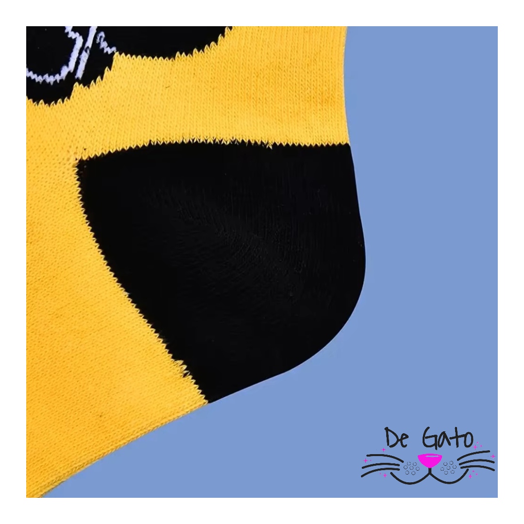 Calcetines de Algodón con Diseño de Gato para Hombre - Imagen 6
