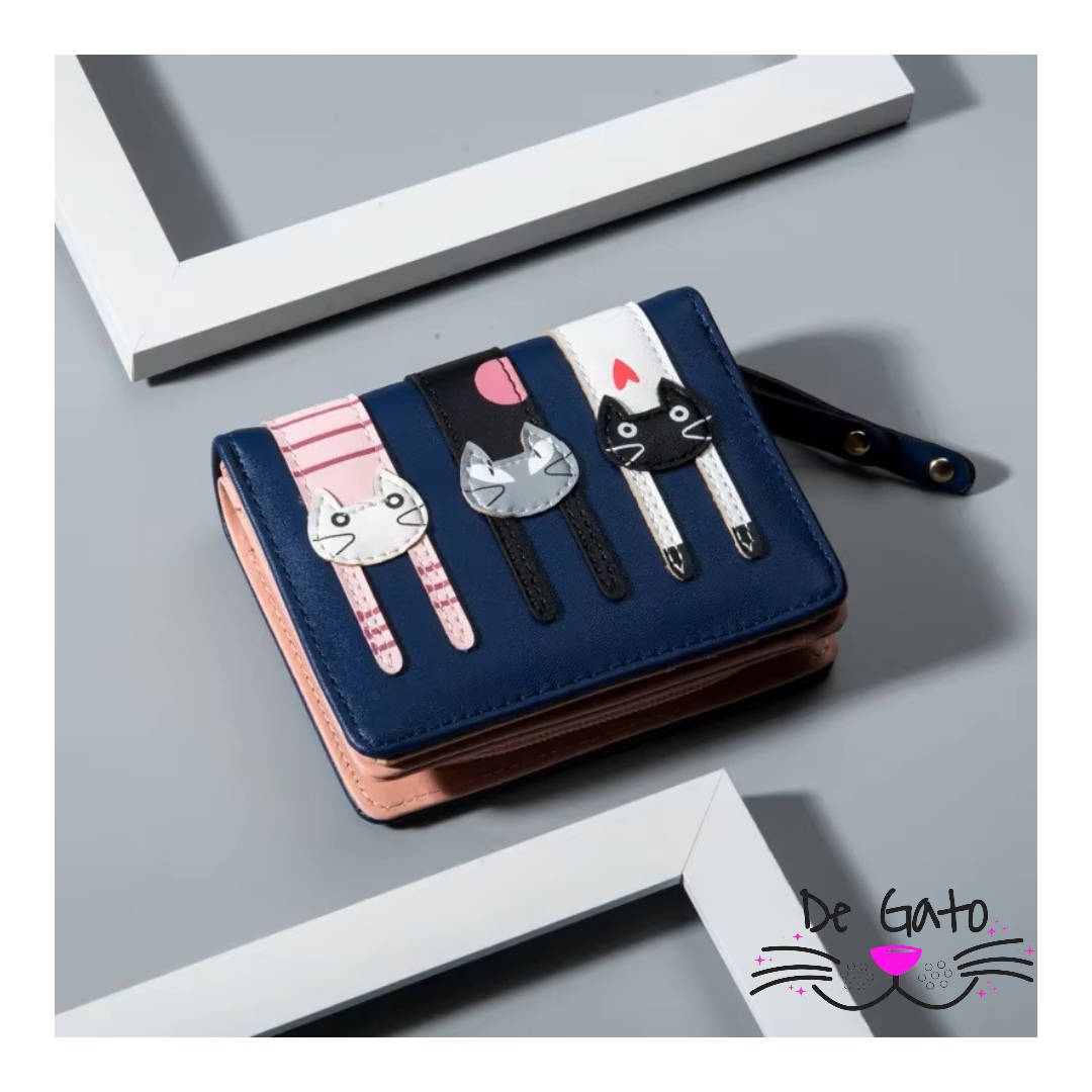 Billetera Azul de Gato Mujer - Imagen 2
