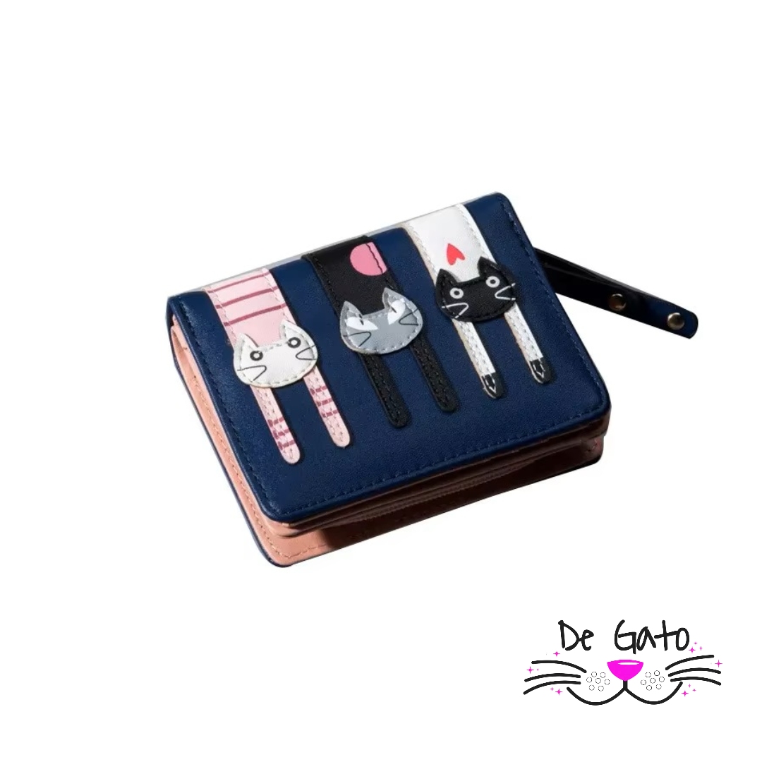 Billetera Azul de Gato para Mujer DeGato Chile
