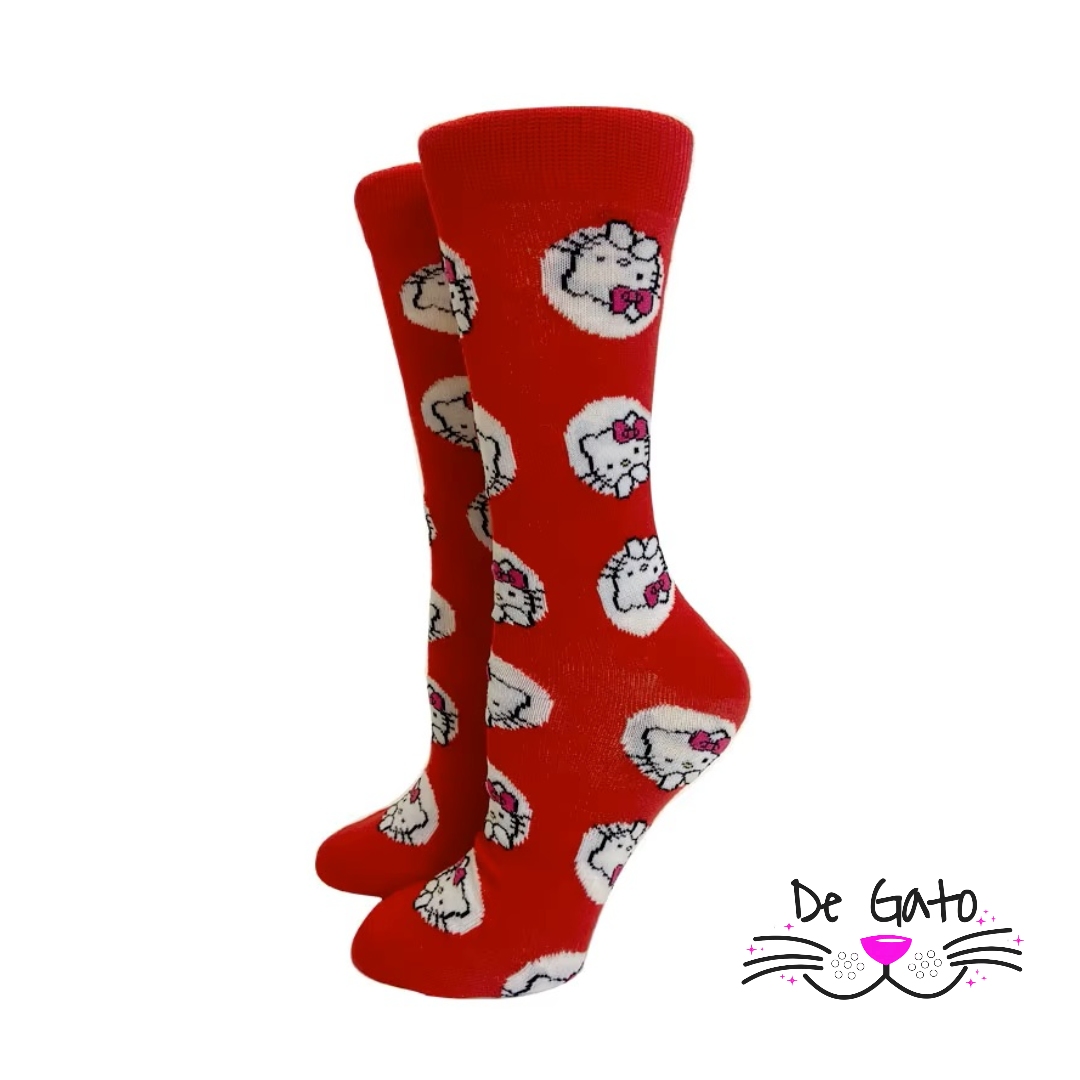Calcetines de Algodón con Diseño de Gato para Hombre - Imagen 4