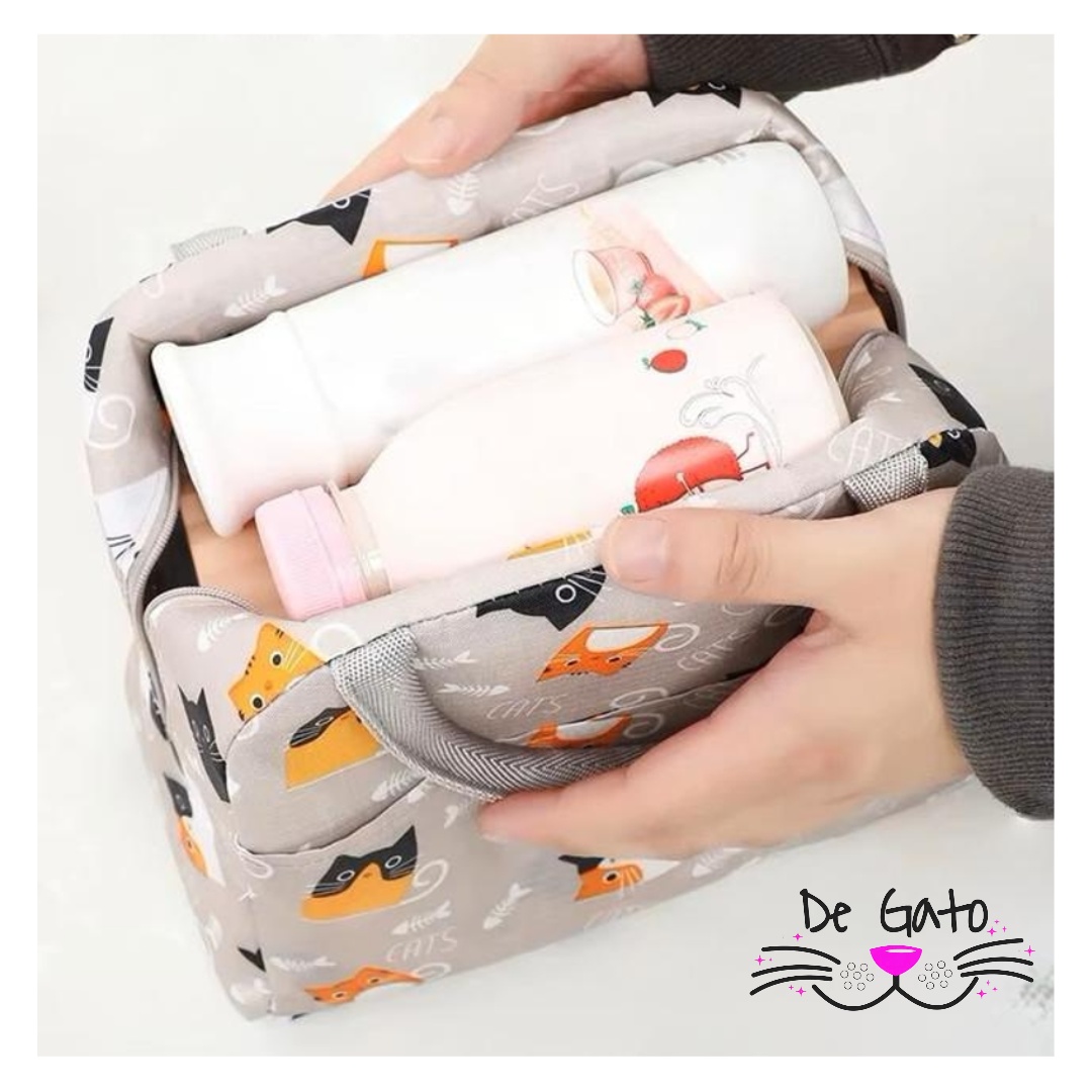 Lonchera de Almuerzo Térmica Estampado de Gato DeGato Chile