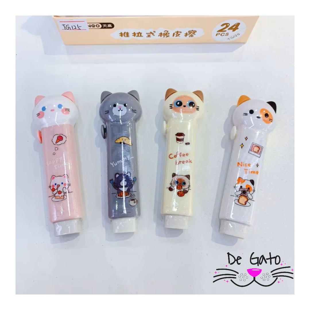 Goma Borradora de Gato Kawaii - Imagen 3
