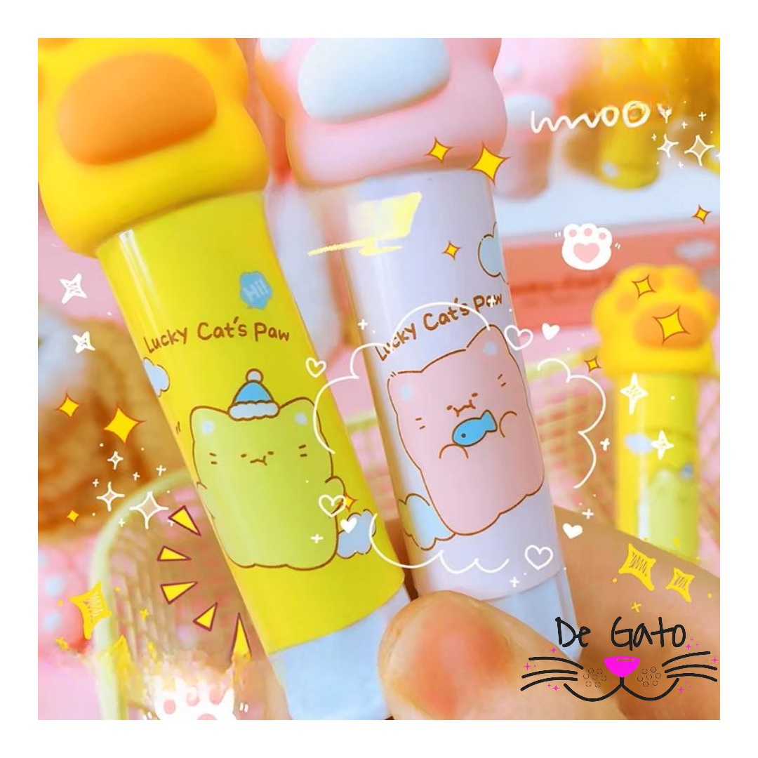 Pegamento en Barra de Gato Kawaii DeGato Chile