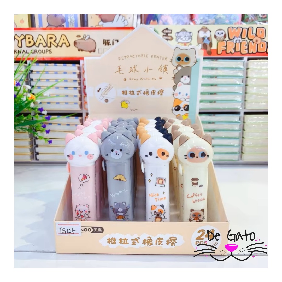 Goma Borradora de Gato Kawaii - Imagen 4
